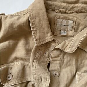 American Eagle Tan Button-Up Jacket